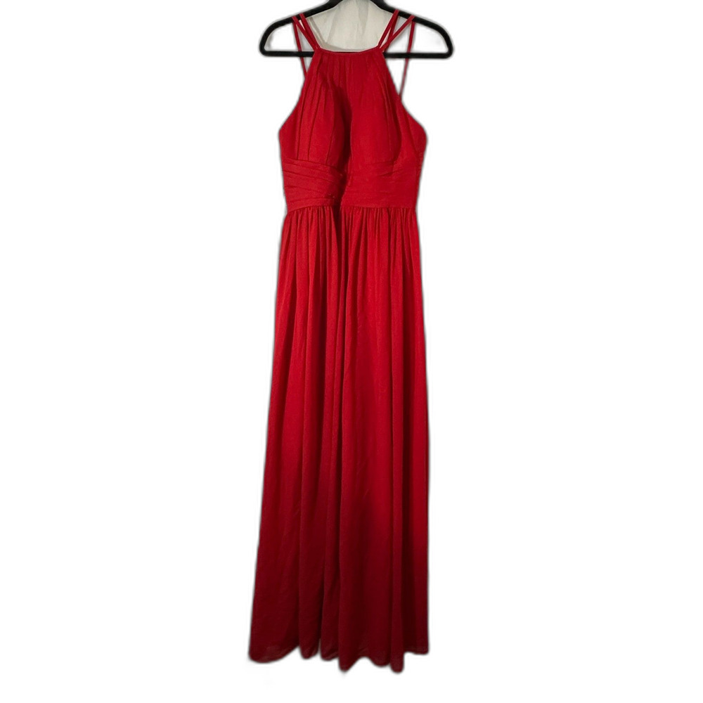 JJS House Red Sleeveless Gown Wedding and Special Occasions